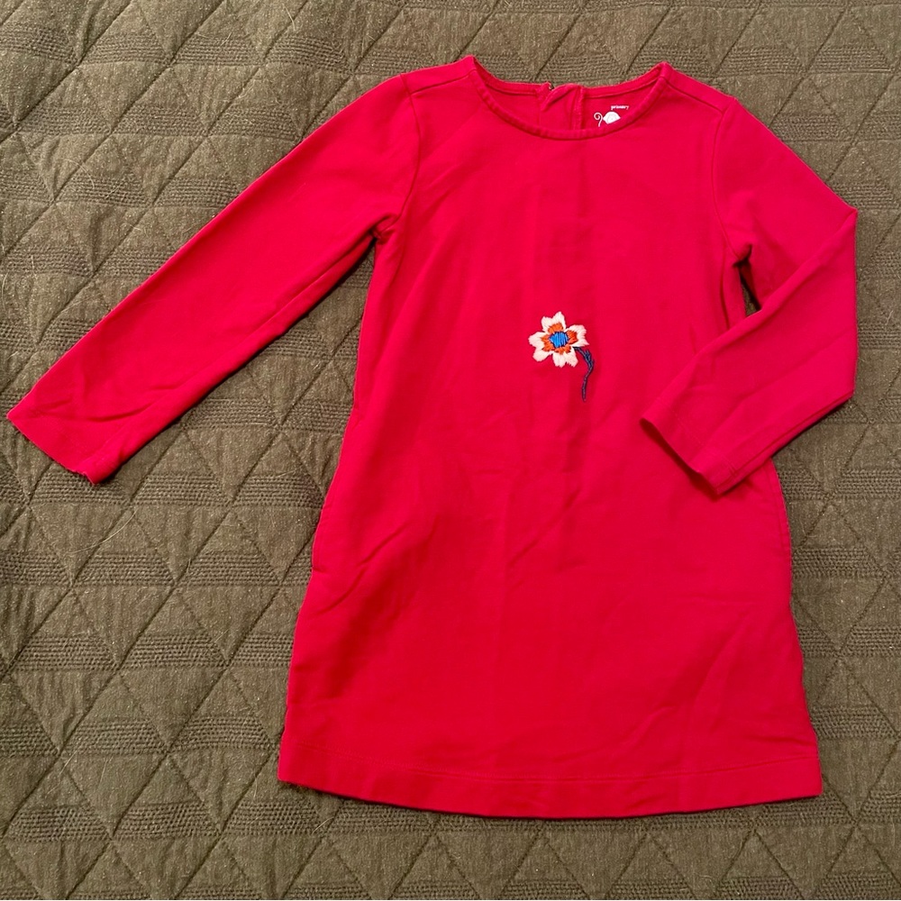 Toddler Girls Primary Red Dress